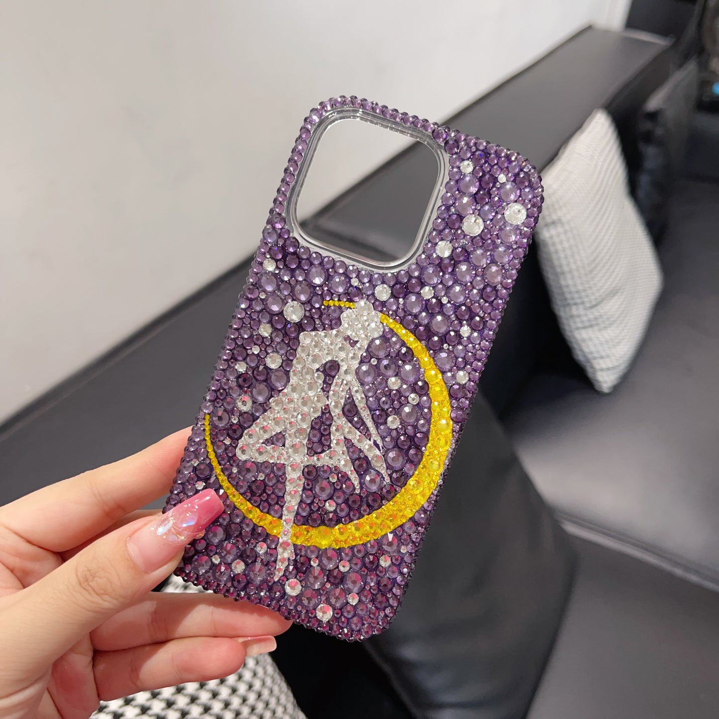 Sailor Moon Gorgeous Bling Purple Rhinestone For iPhone Case