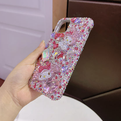 My Melody Gorgeous Bling Rhinestone with Big Gem For iPhone Case