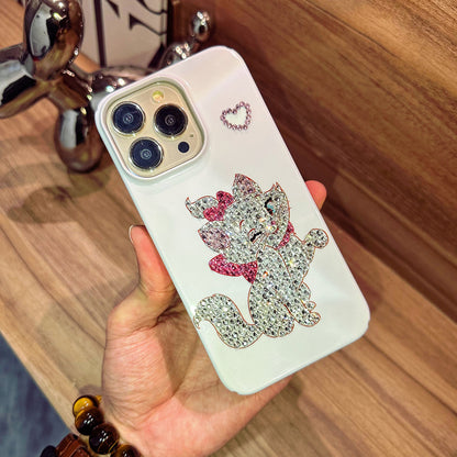 Handmade iPhone Case Luxury Bling Rhinestone Marie Cat Case