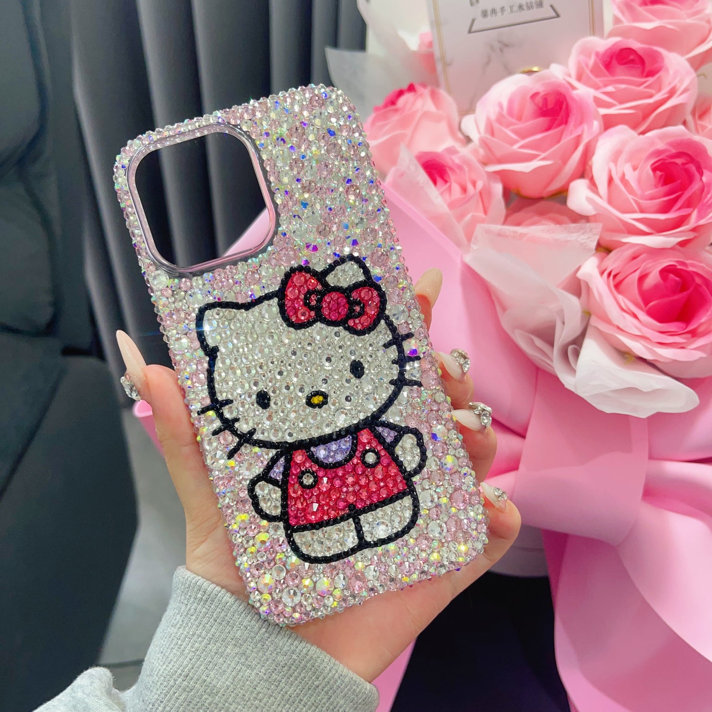 Hello Kitty Gorgeous Bling Mixed Rhinestone For iPhone Case