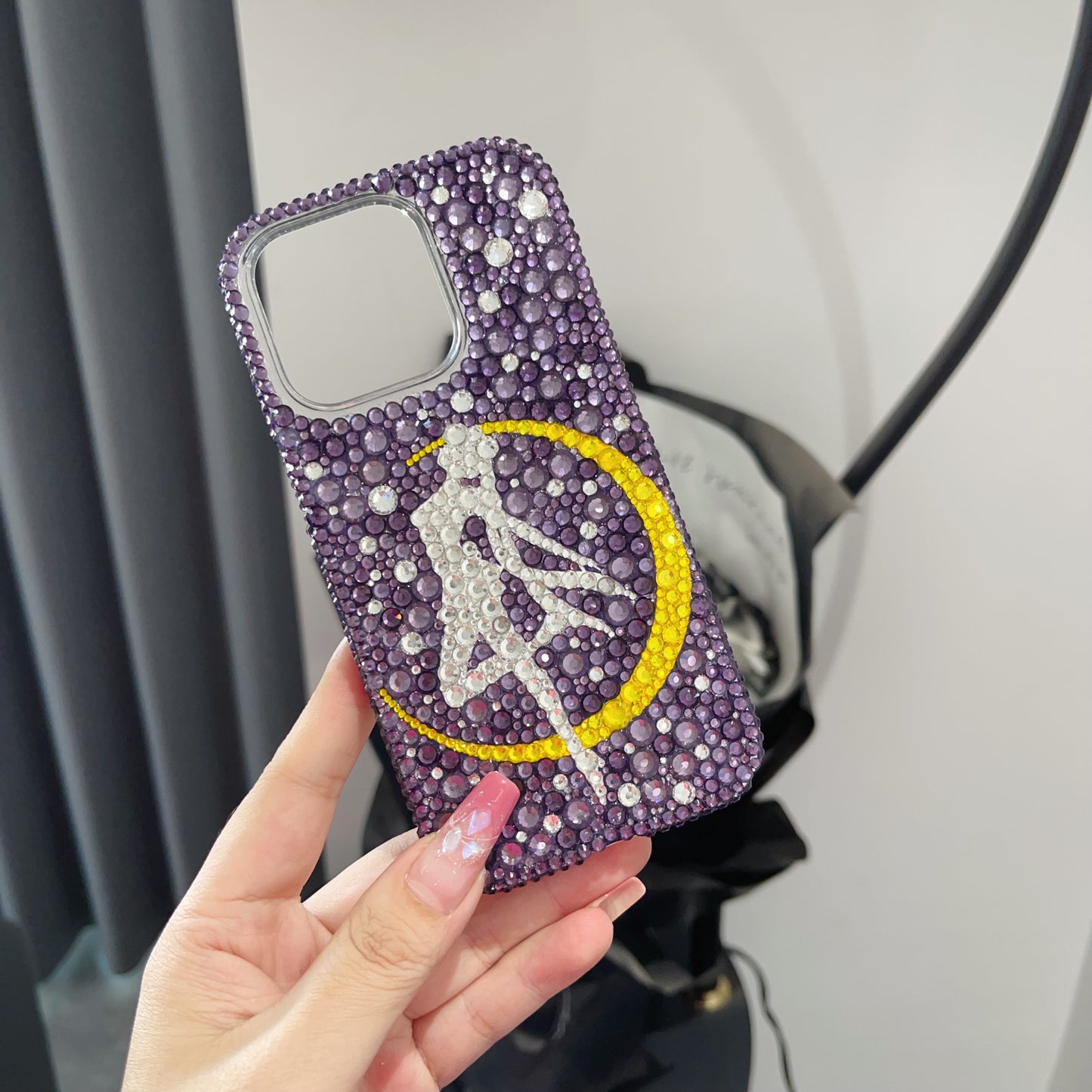 Sailor Moon Gorgeous Bling Purple Rhinestone For iPhone Case