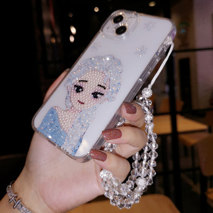 Handmade iPhone Case Luxury Bling Rhinestone Queen Elsa Back Case