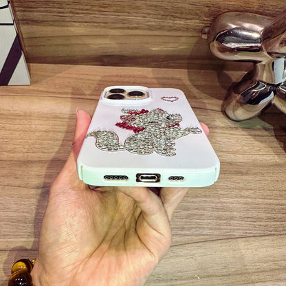 Handmade iPhone Case Luxury Bling Rhinestone Marie Cat Case