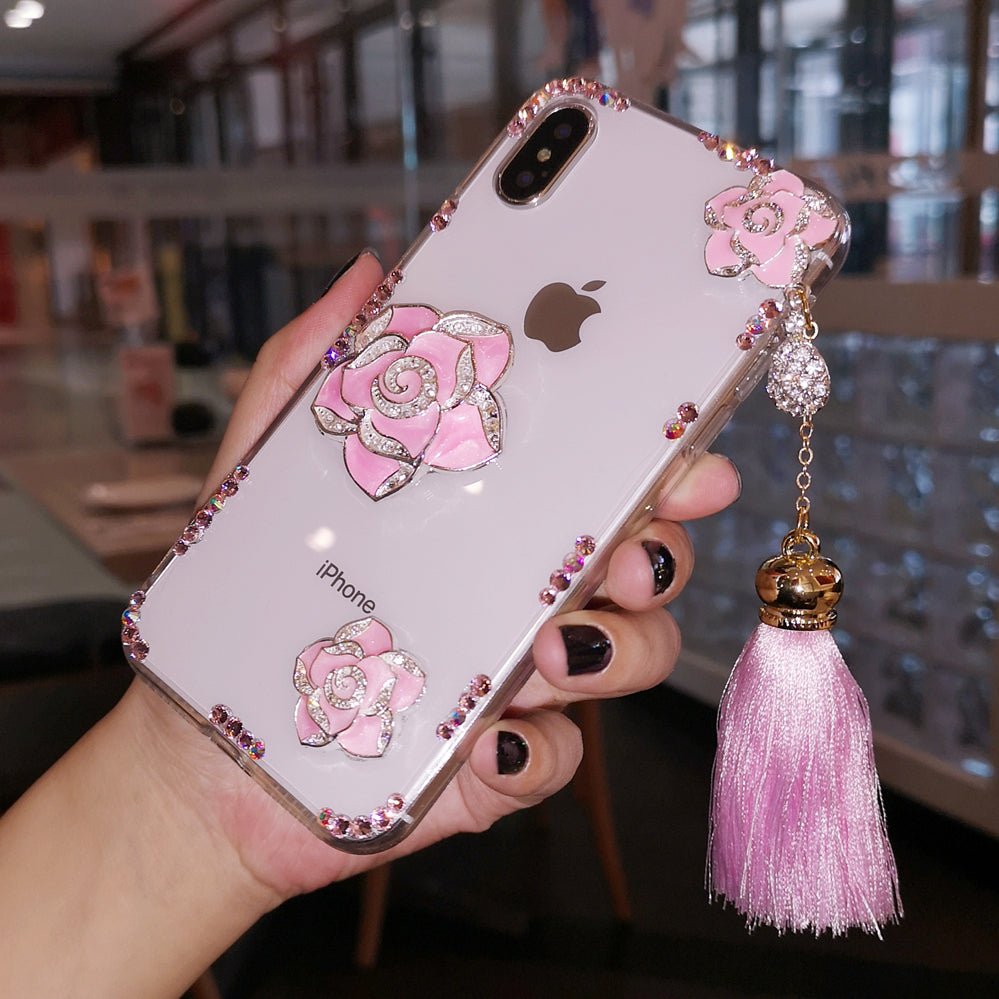 Handgemachte iPhone Hülle Minimalistische Camellia Back Case