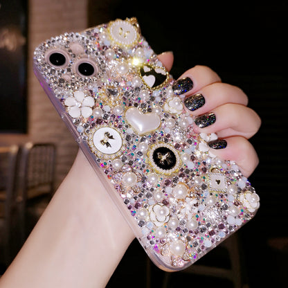 Handmade iPhone Case Luxury Bling Rhinestone with Fashion Charms