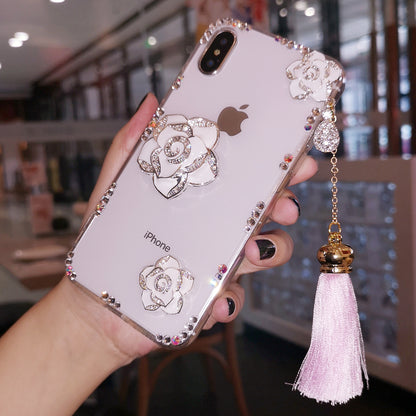 Handmade iPhone Case Minimalist Camellia Back Case