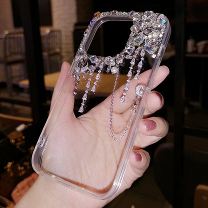 Handmade iPhone Case Bling Rhinestone Minimalist Back Case