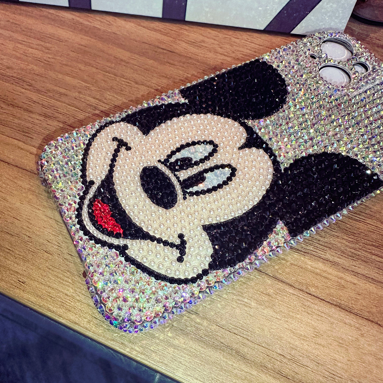 Handmade iPhone Case Luxury Bling Rhinestone Cute Mickey Back Case