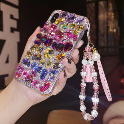 Handmade iPhone Case Luxury Bling Rhinestone Colorful Crystal Gemstone