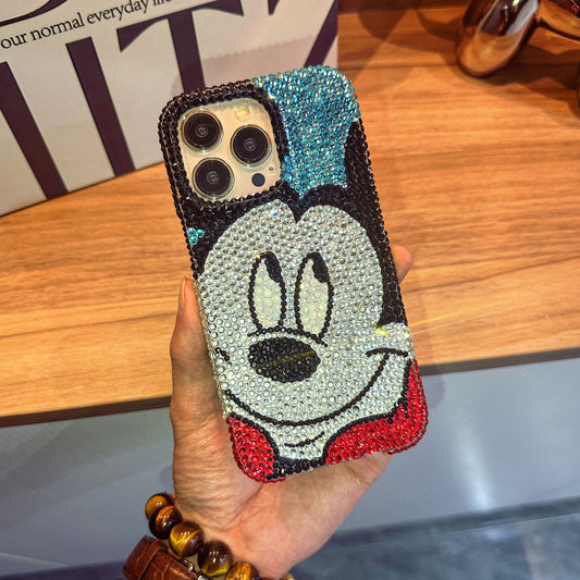 Handgemachte iPhone Hülle Luxus Bling Strass Süße Mickey Hülle