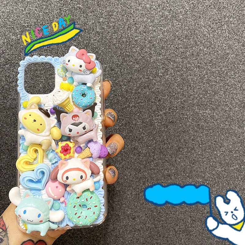 Handmade Decoden Case Cinnamoroll Case For iPhone Case