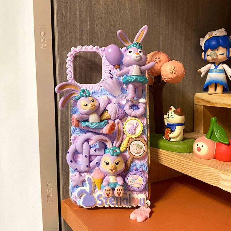 StellaLou Decoden Cream Glue Case For iPhone Case