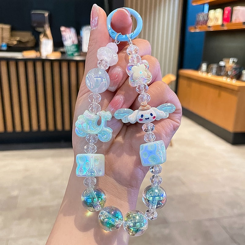 Hello Kitty and Friends Beaded Charm Phone Wrist Strap