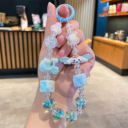 Hello Kitty and Friends Beaded Charm Phone Wrist Strap