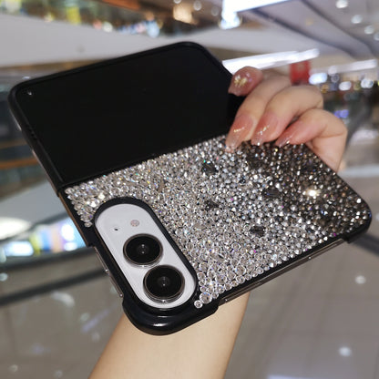 Handmade Luxury Bling Gradient Rhinestone Case For iPhone Duo