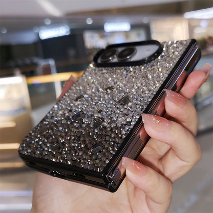 Handmade Luxury Bling Gradient Rhinestone Case For iPhone Duo
