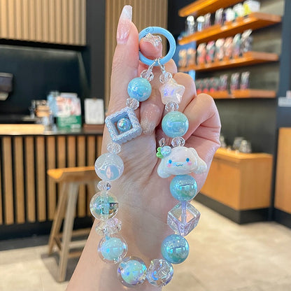 Hello Kitty and Friends Beaded Charm Phone Wrist Strap