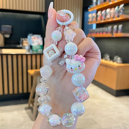 Hello Kitty and Friends Beaded Charm Phone Wrist Strap