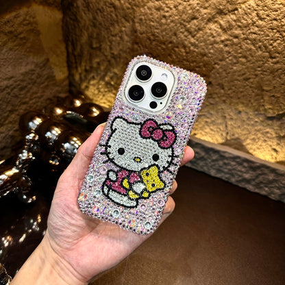 Hello Kitty & Bear Gorgeous Bling Rhinestone For iPhone Case