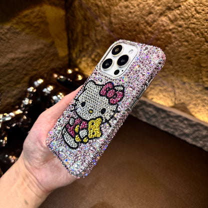 Hello Kitty & Bear Gorgeous Bling Rhinestone For iPhone Case