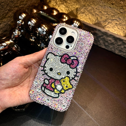 Hello Kitty & Bear Gorgeous Bling Rhinestone For iPhone Case