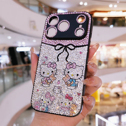 Handmade Bling Rhinestone Clear Hello Kitty iPhone Case