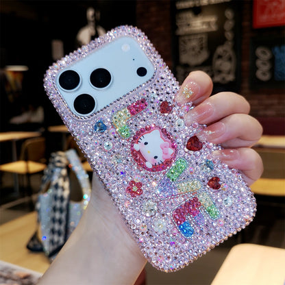 Handmade iPhone Case Gorgeous Bling Crystal Hello Kitty with Love