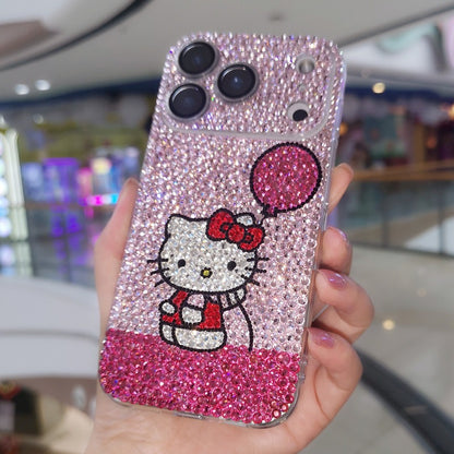 Hello Kitty & Balloon Gorgeous Bling Rhinestone For iPhone Case