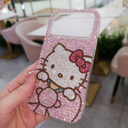 Hello Kitty with Bow Gorgeous Bling Pink Rhinestone Case for iPhone