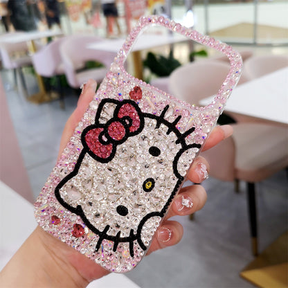Handmade Gorgeous Bling Pink Rhinestone Hello Kitty Case for iPhone