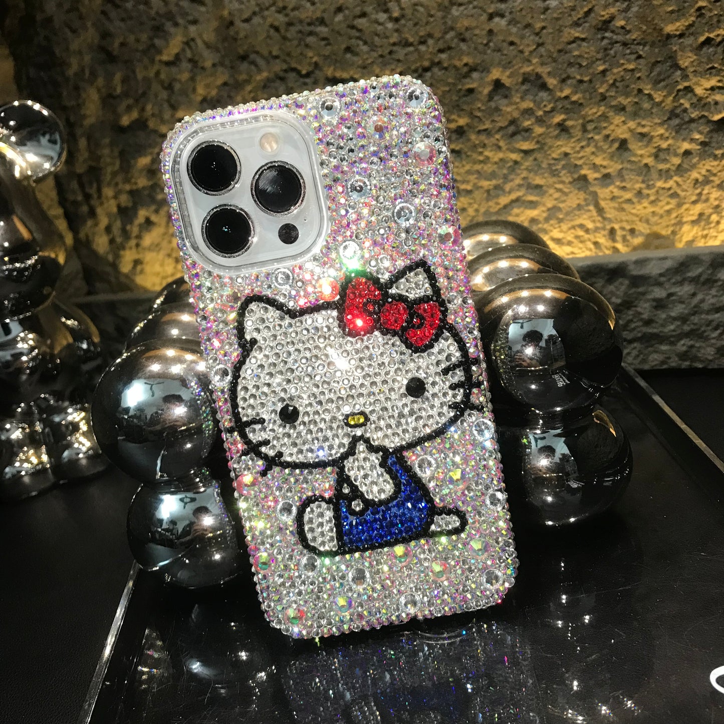 Hello Kitty Gorgeous Bling Rhinestone Case For iPhone Case