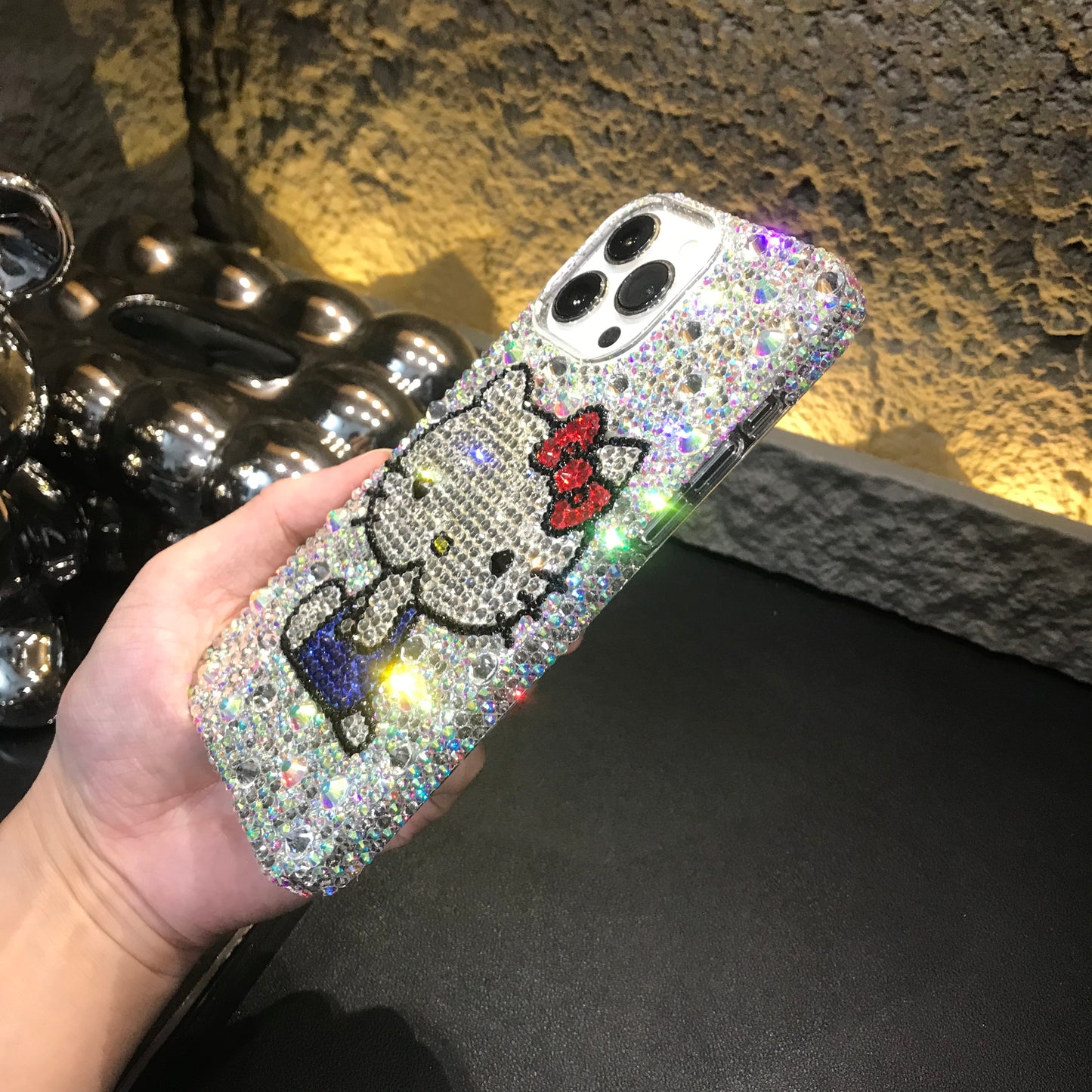 Hello Kitty Gorgeous Bling Rhinestone Case For iPhone Case