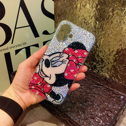 Handmade iPhone Case Luxury Bling Rhinestone Cute Minnie