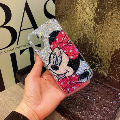 Handmade iPhone Case Luxury Bling Rhinestone Cute Minnie
