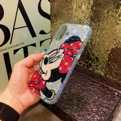 Handmade iPhone Case Luxury Bling Rhinestone Cute Minnie