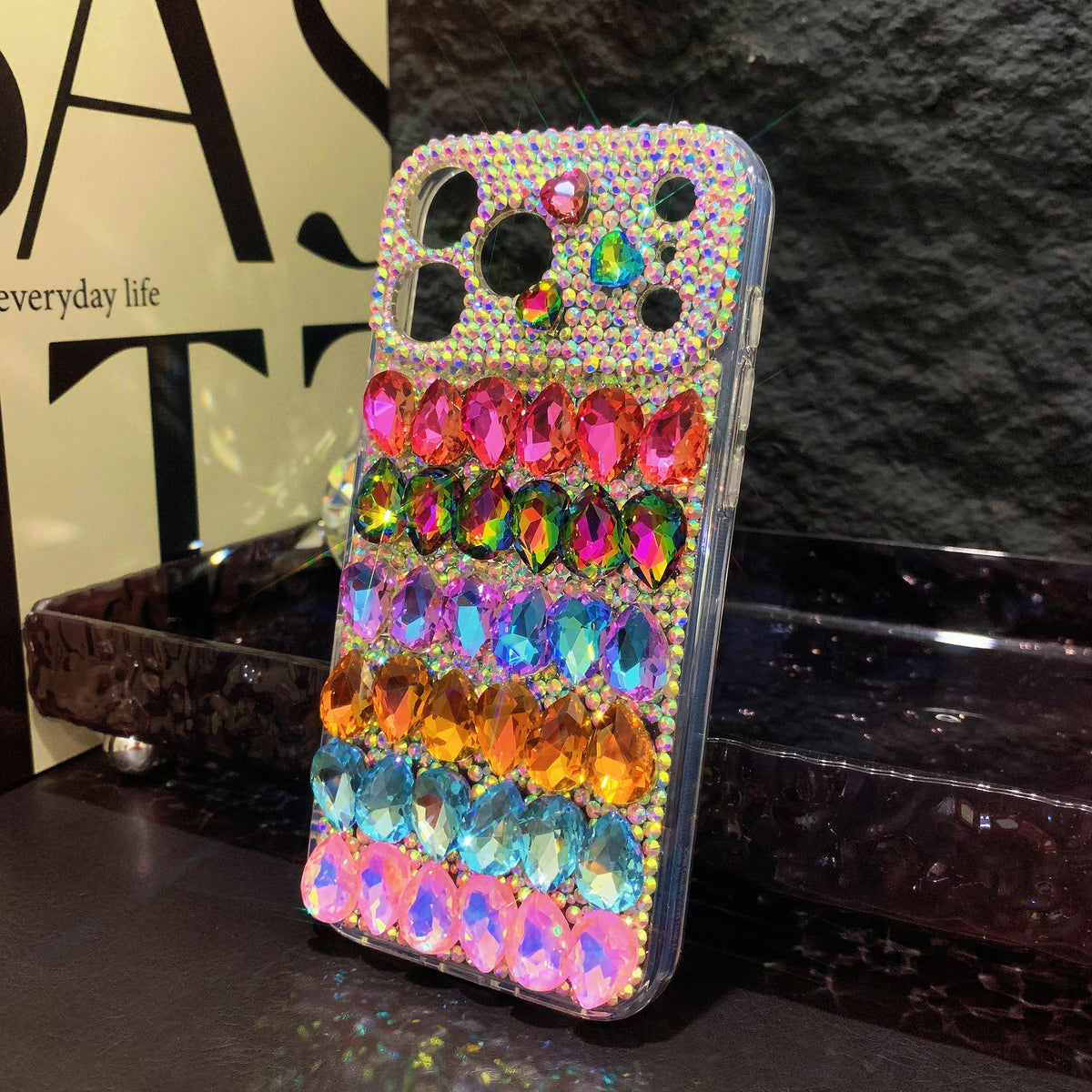 Handmade Luxury Bling Colorful Crystals iPhone Samsung Case