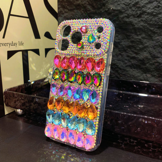 Handmade Luxury Bling Colorful Crystals iPhone Samsung Case