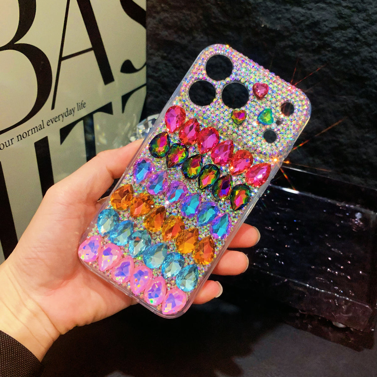 Handmade Luxury Bling Colorful Crystals iPhone Samsung Case