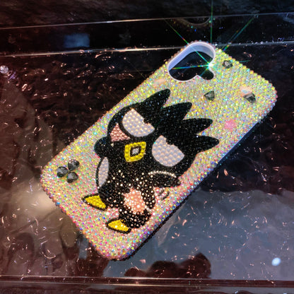 Handmade Gorgeous Bling Rhinestone Cute Badtz-Maru Case For iPhone