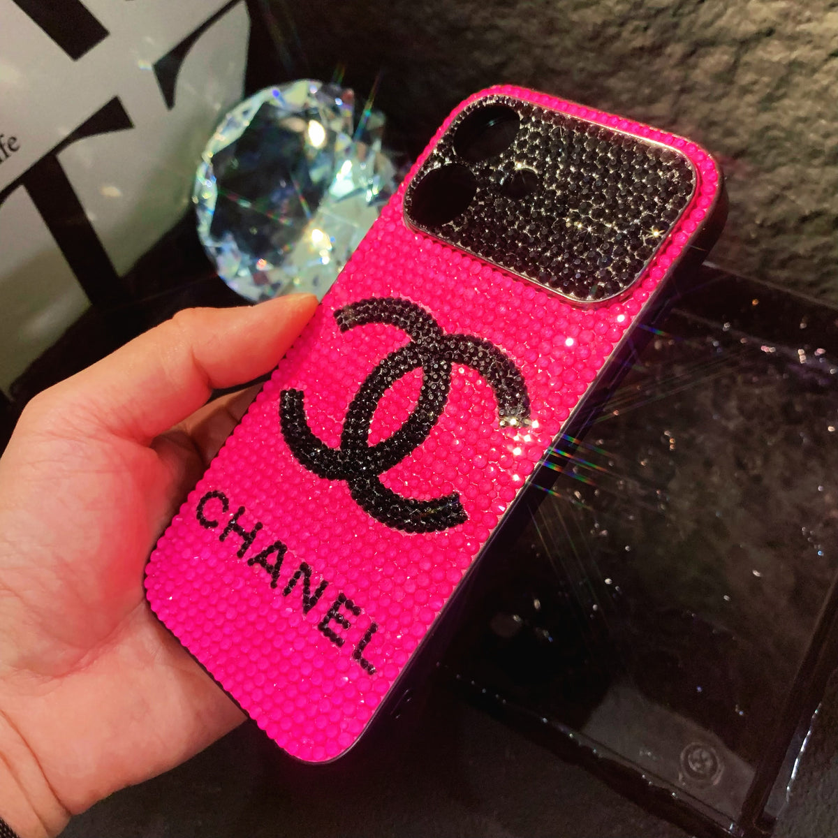 Funda de AirPods de Cristal Bling de Lujo Hecha a Mano para AirPods Pro 2 3 4
