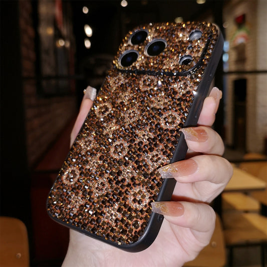 Handmade Gorgeous Bling Rhinestone Monogram Pattern for iPhone Case