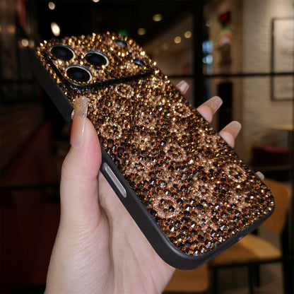 Handmade Gorgeous Bling Rhinestone Monogram Pattern for iPhone Case