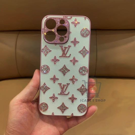 Handmade iPhone Case Luxury Bling Rhinestone Minimalist Pattern Case