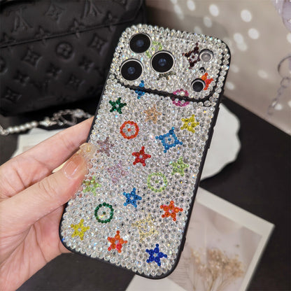 Handmade Gorgeous Bling Rhinestone Monogram Pattern for iPhone Case