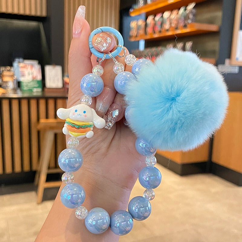 Hello Kitty and Friends Beaded Charm Phone Wrist Strap