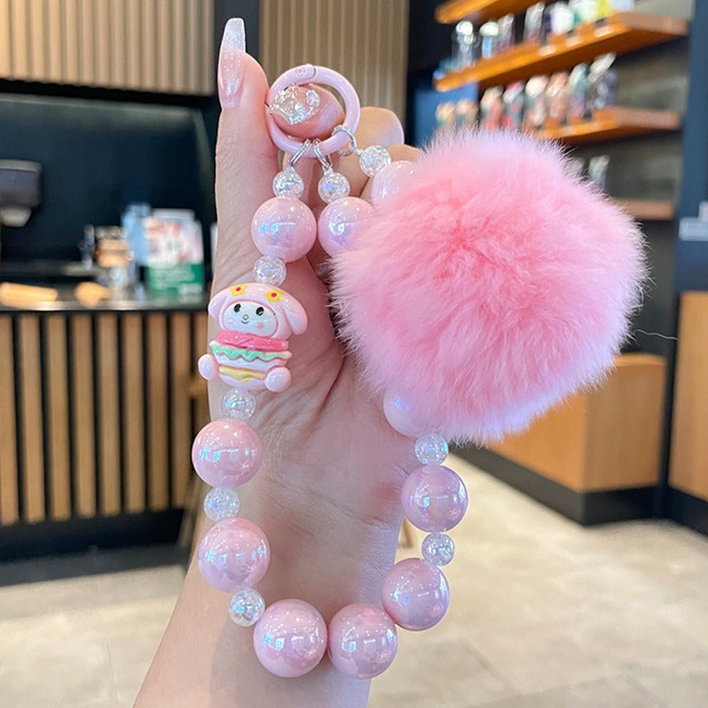 Hello Kitty and Friends Beaded Charm Phone Wrist Strap