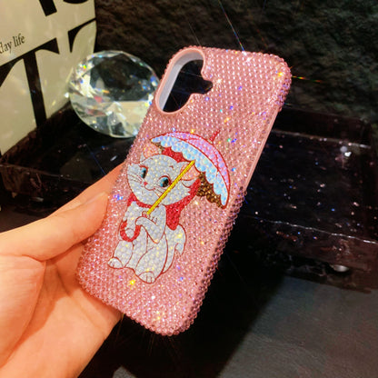 Handmade iPhone Case Luxury Bling Rhinestone Marie Cat Back Case