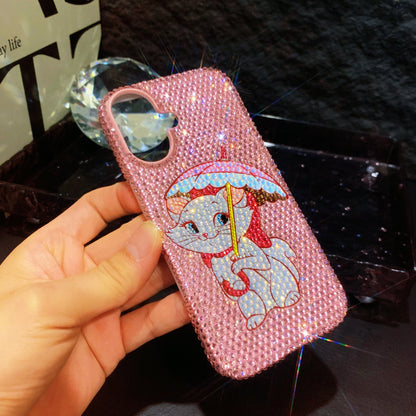 Handmade iPhone Case Luxury Bling Rhinestone Marie Cat Back Case