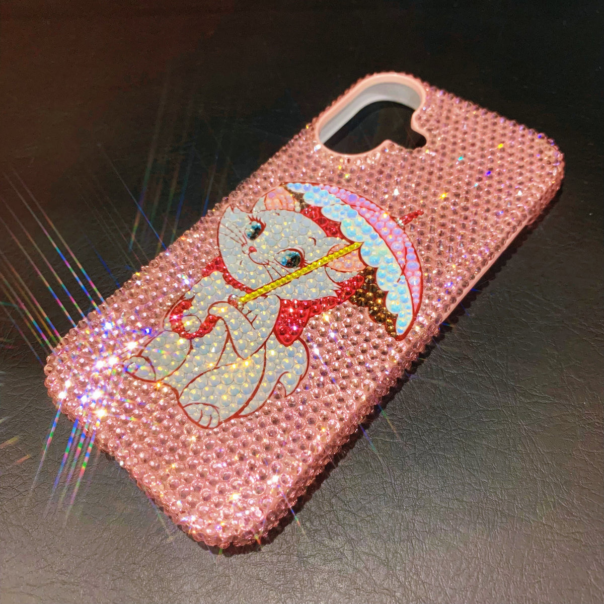 Handmade iPhone Case Luxury Bling Rhinestone Marie Cat Back Case