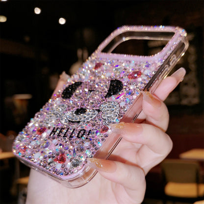 Handmade Rhinestone Pink Minnie iPhone Case Bling Crystal Cover